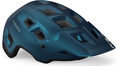 MET Terranova MTB Helmet 2020 - Teal Blue Black Metallic - S, Teal Blue Black Metallic